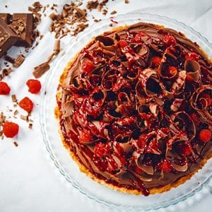 Himbeeren-Schokoladen-Tarte